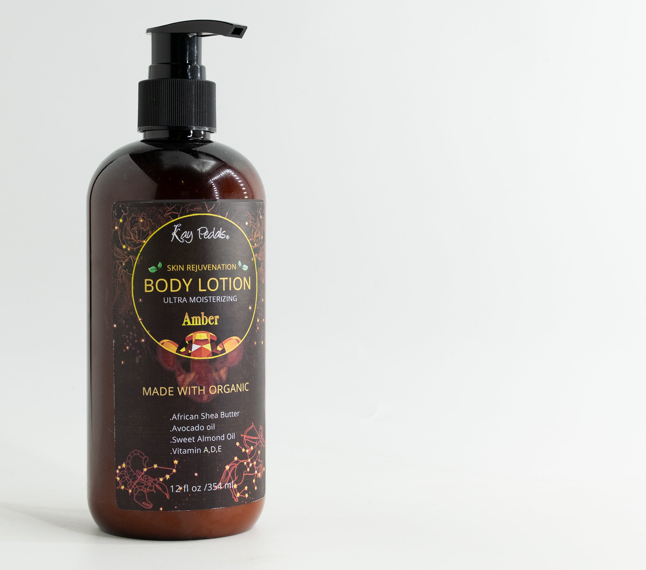 Amber Natural Organic Body Lotion 12oz